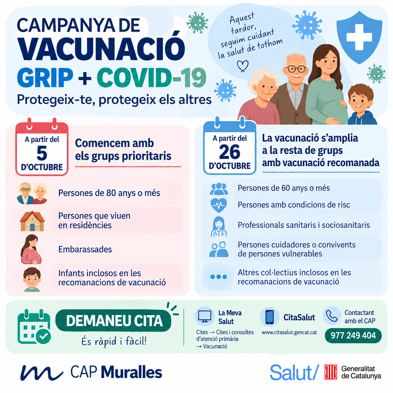 CAMPANYA DE VACUNACIÓ GRIP + COVID-19